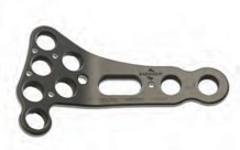 пластина для лікування переломів дистального відділу променевої кістки 6 отвори в голівці